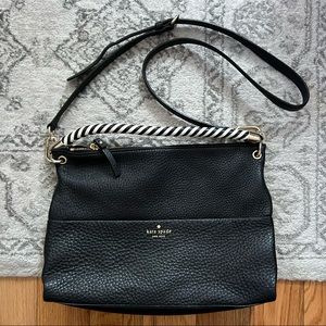 Kate Spade Black Pebbled Leather Crossbody Bag